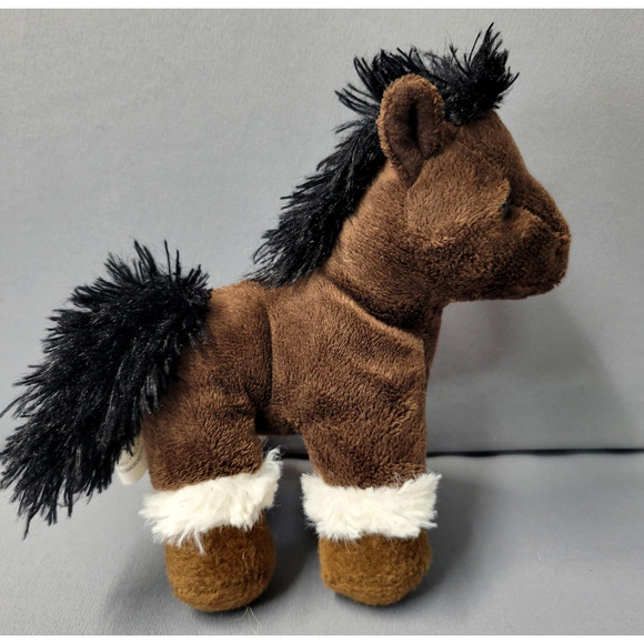Best Made Toys Brown Horse Plush Stuffed Animal 6" Mane Tail Soft Toy Age 3+ - Picture 1 of 12
